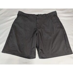 Van Heusen Straight Fit Shorts Mens 36 Grey Excellent Casual Golf 9.5 Inseam